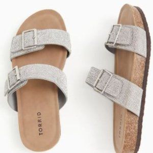 NWOT Torrid Silver Rhinestone Dual Strap Slide (WW)